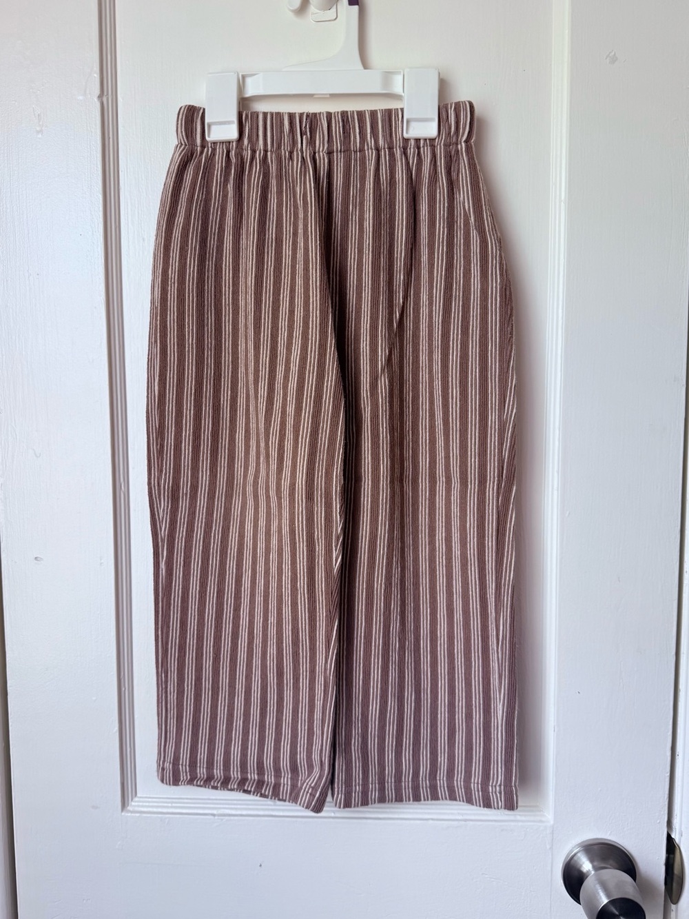 Fostered collection brown striped pants